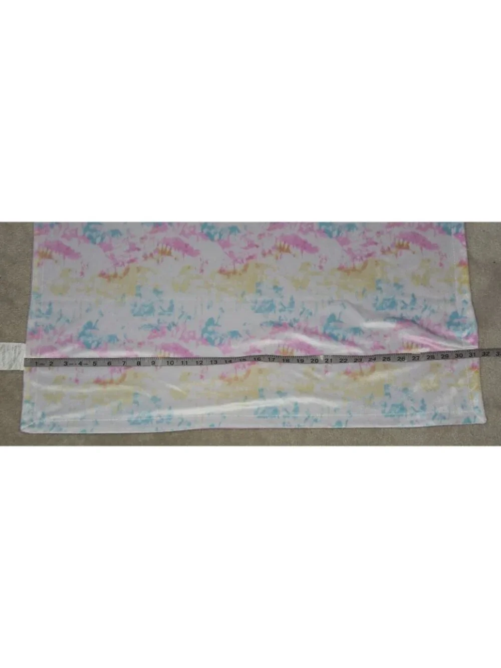 RN 119741 Pink White Blue Yellow Tie Dye Fleece Baby Blanket Reversible SL Home